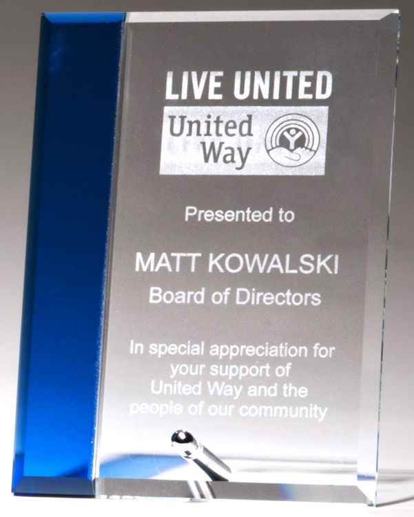 Purchasing stand? My wife received a glass plaque from work recently with no stand/prop. Can I purchase just the silver stand/prop?