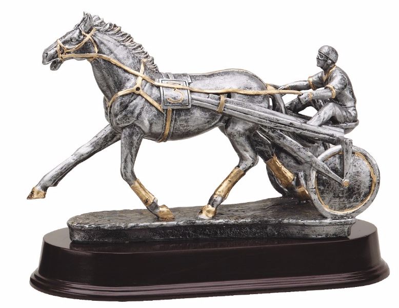 Harness Racing Sulky Trophy, can your company engrave on this item?