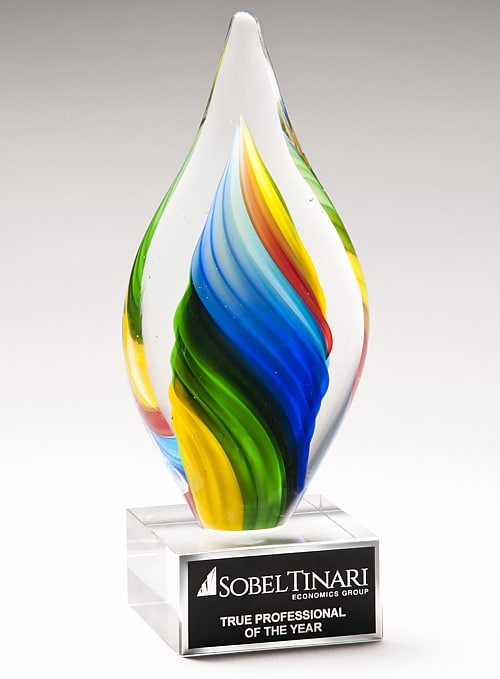 Rainbow Twist Art Glass Award Questions & Answers