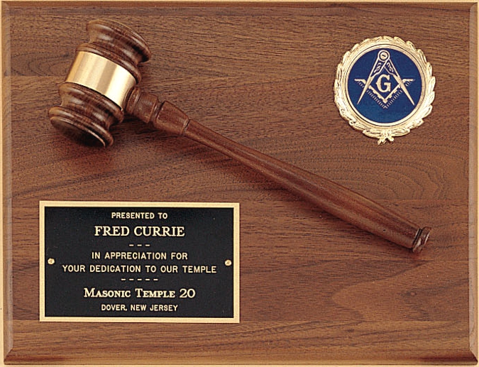 Gavel Plaque with Activity Insert Questions & Answers