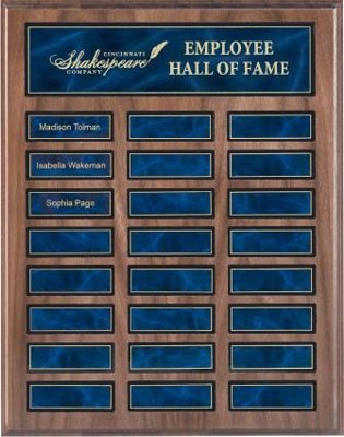 This has been out of stock for awhile, what is comparable. I had to use Crown Awards for my last ones. I want a plaque with 24 plates, doing to fill in 12 and want to have easy access each year for the others.