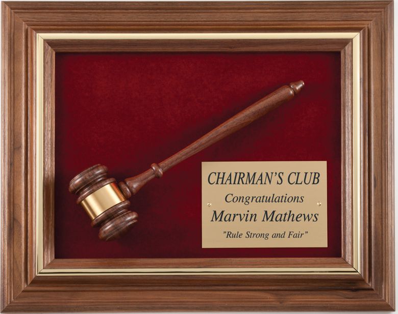 Executive Gavel Plaque Questions & Answers