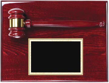 Piano Finished Rosewood Gavel Plaque Questions & Answers