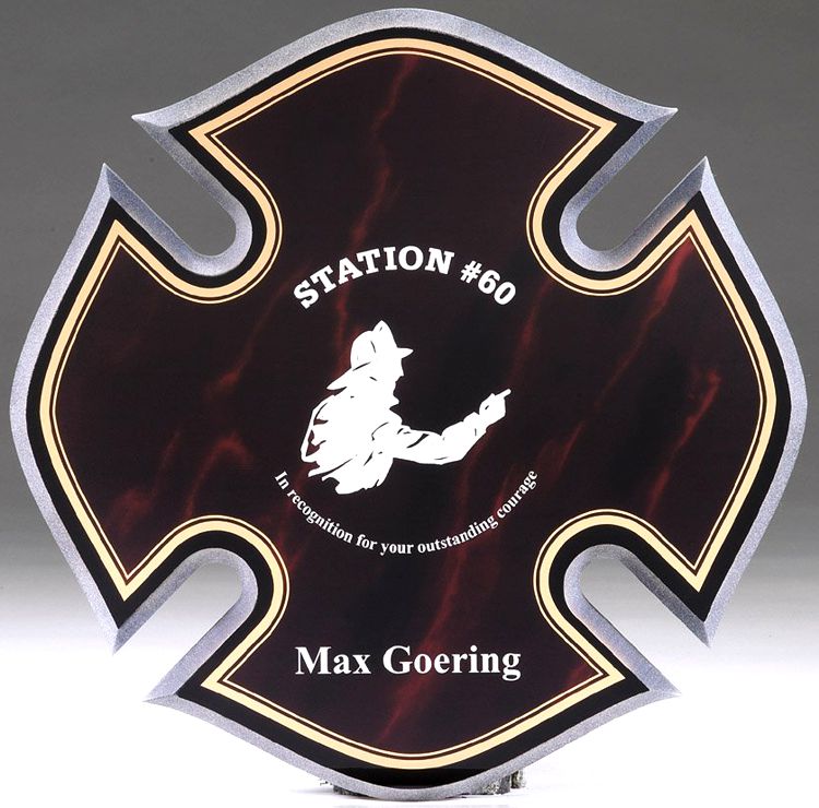 Firefighter Maltese Cross Made From Acrylic Questions & Answers
